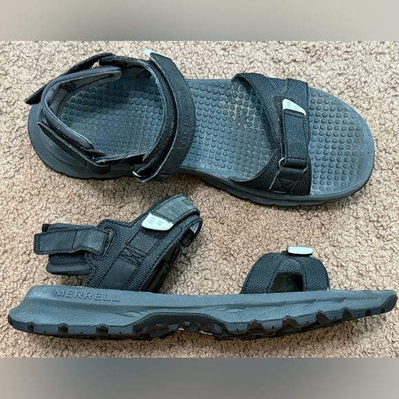 MERRELL CEDRUS CONVERTIBLE 3 BLACK SPORT SANDALS SZ 8 - Picture 2 of 6